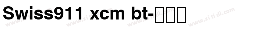 Swiss911 xcm bt字体转换